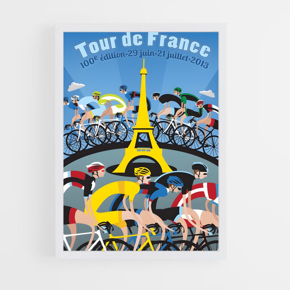 Poster L'Ascension des Cimes – affiche Cyclisme (vue 3)